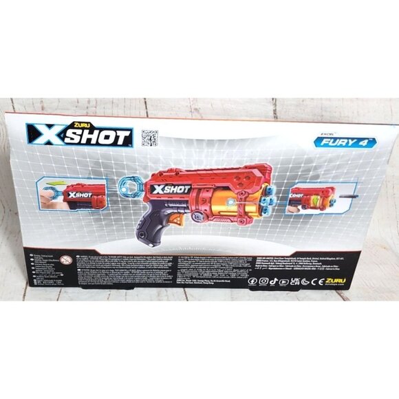Zuru X-Shot Fury 4 Toy Gun – 16-Dart Blaster with Air Pocket Technology for Kids - Picture 4 of 9
